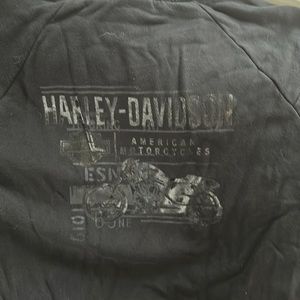 Harley sweatshirt turtleneck .